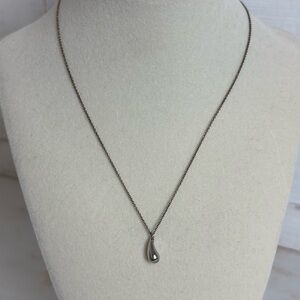 Tiffany & Co. Elsa Peretti Silver Teardrop Pendant Necklace